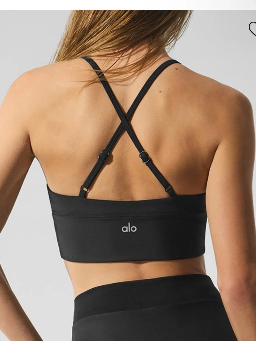 ALO AIRLIFT DIVINE BRA BLACK sz MEDIUM